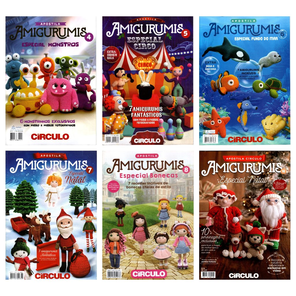 Revista Apostila Amigurumis Bichinhos Crochê em Oferta na Shopee