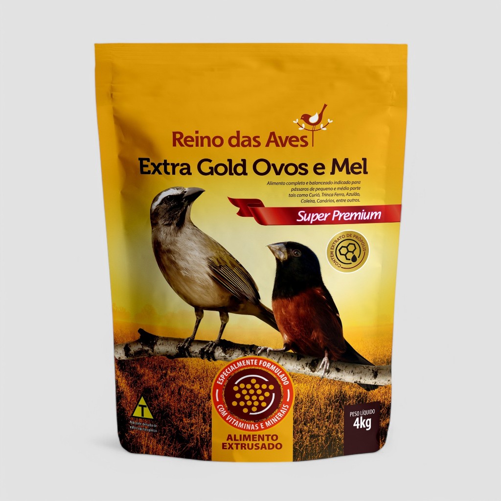 Ração Extra Gold Ovos e Mel 4kg