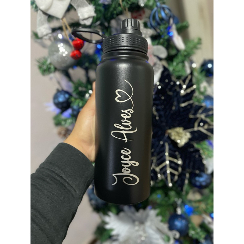 Garrafa Térmica Squeeze Personalizada C/ Seu Nome Logo 800ml