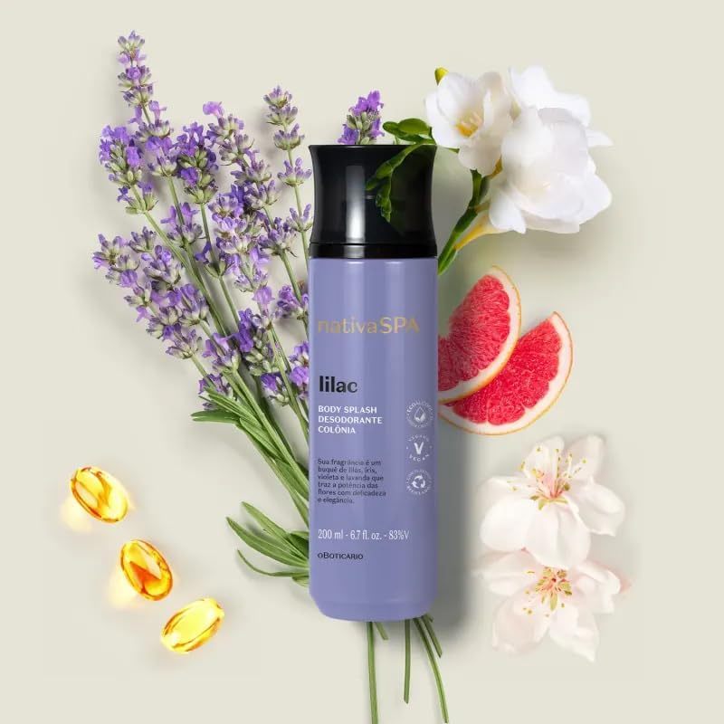 Nativa Spa Lilac Body Splash Desodorante Colônia 200ml Produto Original O Boticário