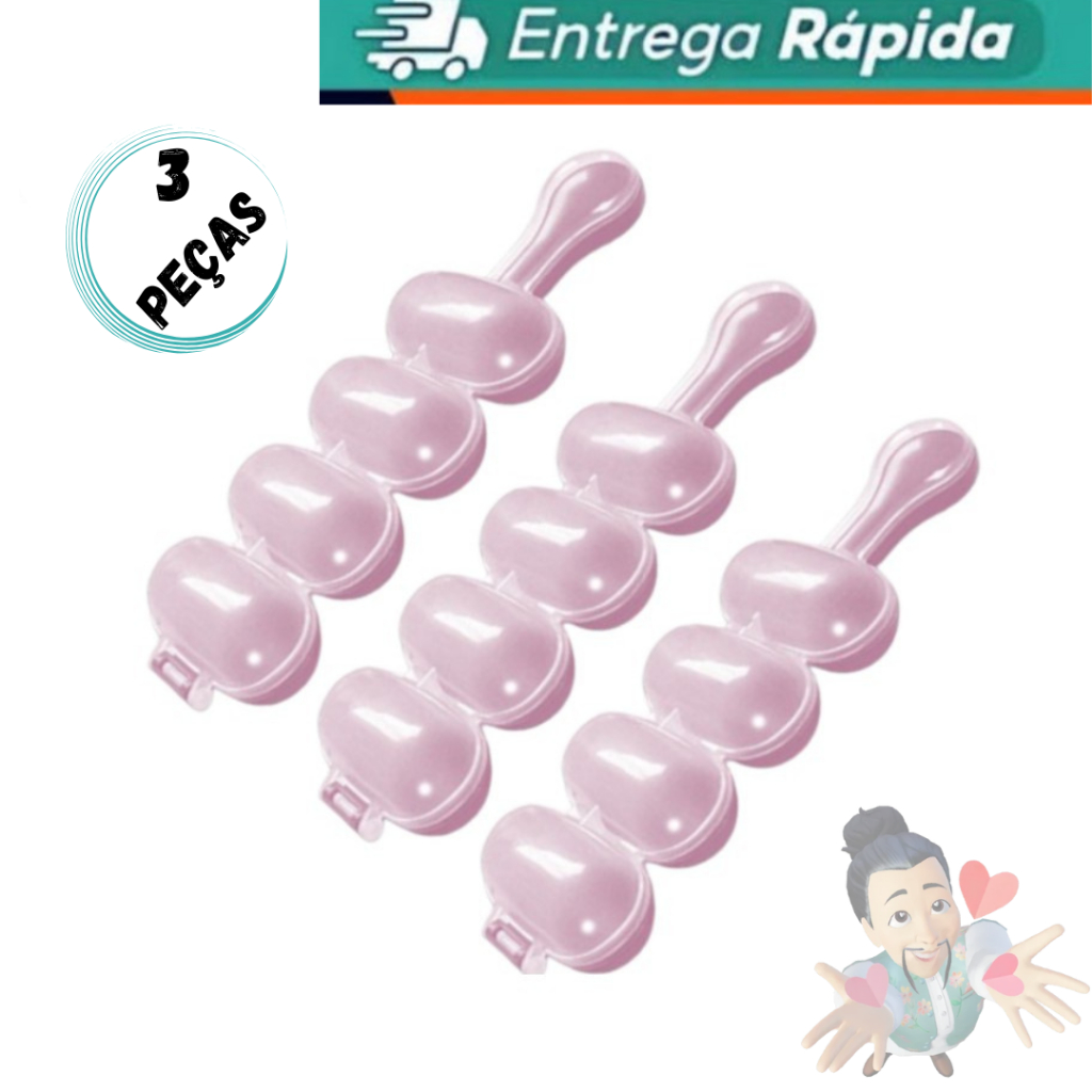 kit 3 , 2 , 1 Forma Boleador Brigaderio Enrolador De Doces Beijinhos Sushi em Oferta na Shopee