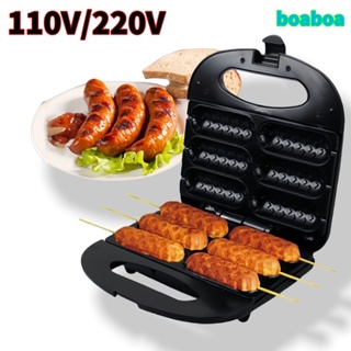 110V/220V Crepeira Elétrica Antiaderente Máquina de Pratic Hot Dog Queijo Coalho Espetinho em Oferta na Shopee