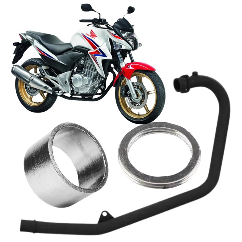 Curva Escapamento + bucha e anel Cb 300 Modelo Original Fortuna