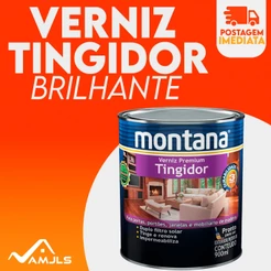 Verniz Tingidor Brilhante Para Madeiras Montana 900ml