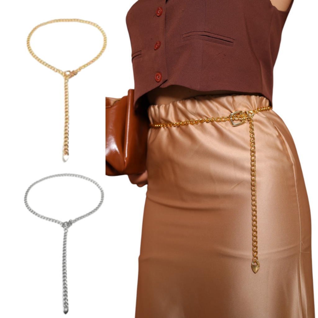 Cinto Feminino Metal Corrente Blogueira Fashion Plus Size - Maya