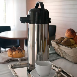 Garrafa Térmica Café Chá Hotel Air Pot Inox 1,8L - Invicta em Oferta na Shopee