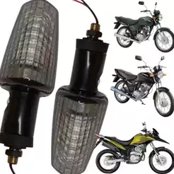 Par Pisca Seta Lente Fume Cg Titan 125 2000 a 2008 Titan 150 2004 a 2008 Xre 300 2009 2010 2011 2012