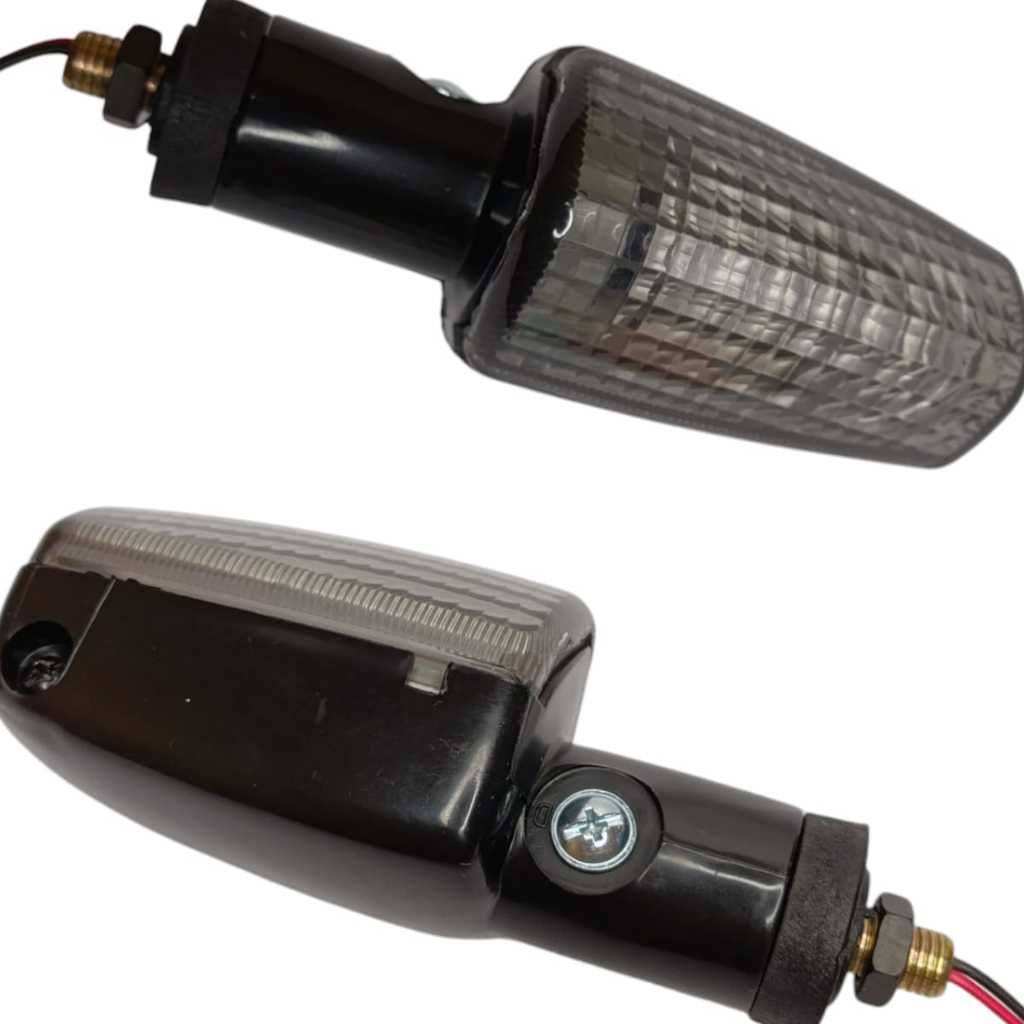 Par Pisca Seta Lente Fume Cg Titan 125 2000 a 2008 Titan 150 2004 a 2008 Xre 300 2009 2010 2011 2012 — imagem 2 de 2