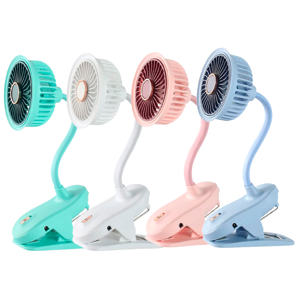 Mini Ventilador Portátil 3 em 1 Para Maquiagem Cílios – Leve, Versátil e Potente - Mobile & Gadgets