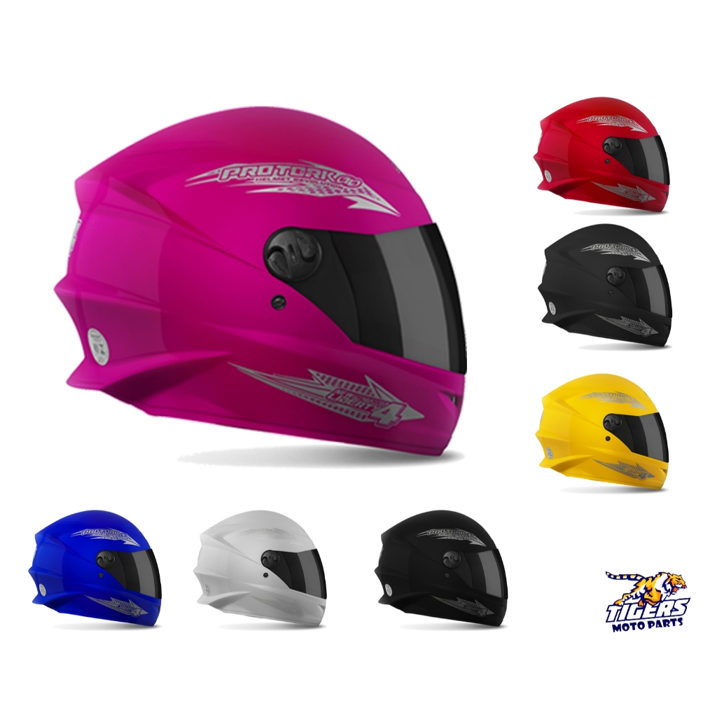 Capacete Fechado Pro Tork New Liberty Four 4 Unissex moto com Viseira Escura Fumê ou Viseira Cristal