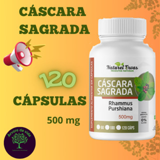 Cáscara Sagrada 120 Cápsulas 500mg - suplemento alimentar natural em Oferta na Shopee