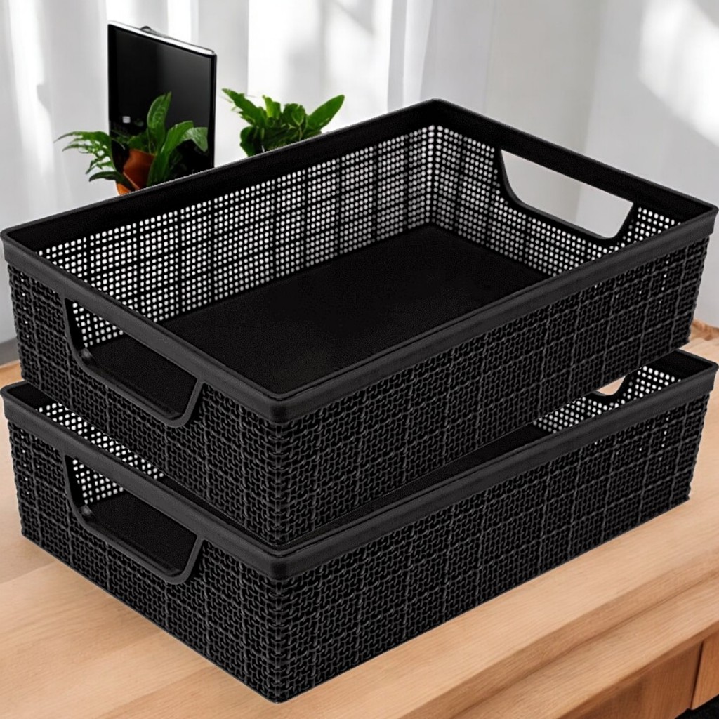Kit 2 Cestos Organizadores 2 L Multiuso Banheiro Cozinha de Multiuso Jaguar