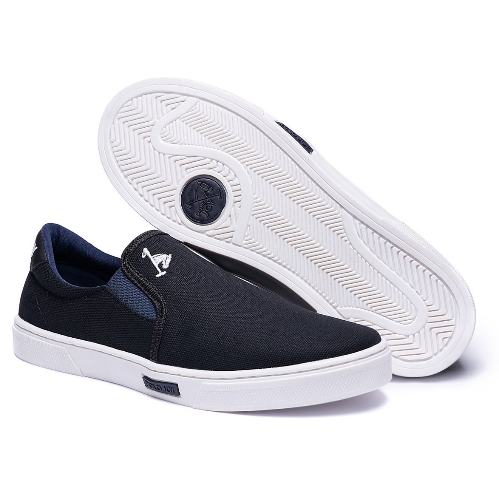 Sapatenis Slip On Casual Masculino Polo Joy Confortavel
