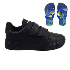 Sapatenis Masculino Infantil Calce Facil Casual Light + Chinelo