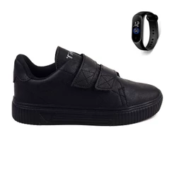Sapatenis Masculino Infantil Calce Facil Casual Light + Relogio
