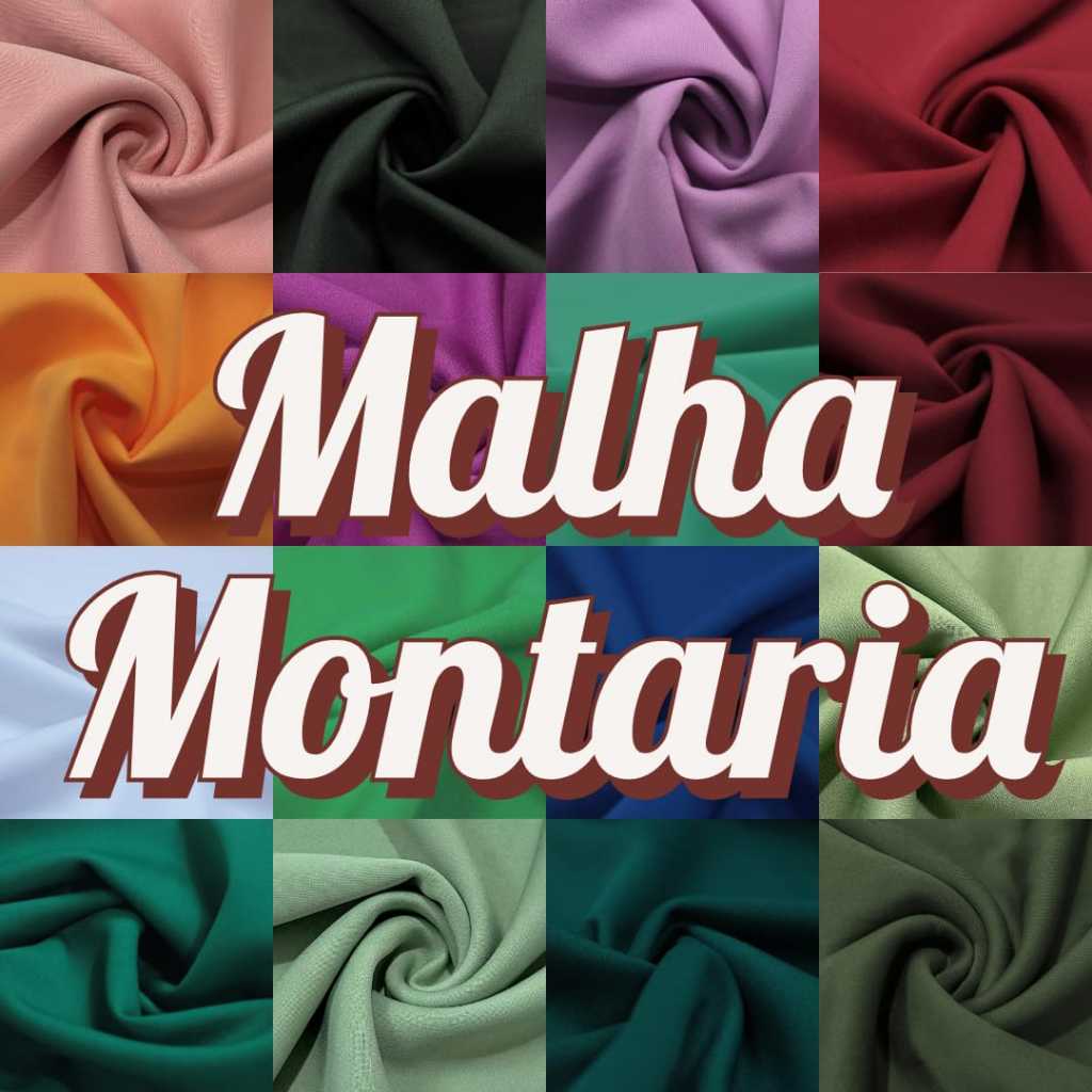 TECIDO MALHA MONTARIA (1M X 1,50M) em Oferta na Shopee