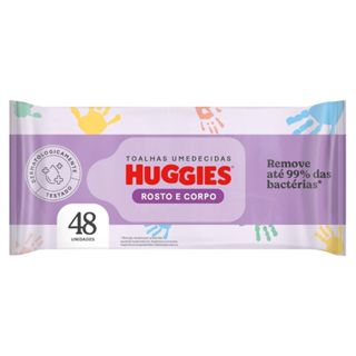 Lenço Umedecido Huggies Infantil Rosto E Corpo 48 Lenços em Oferta na Shopee