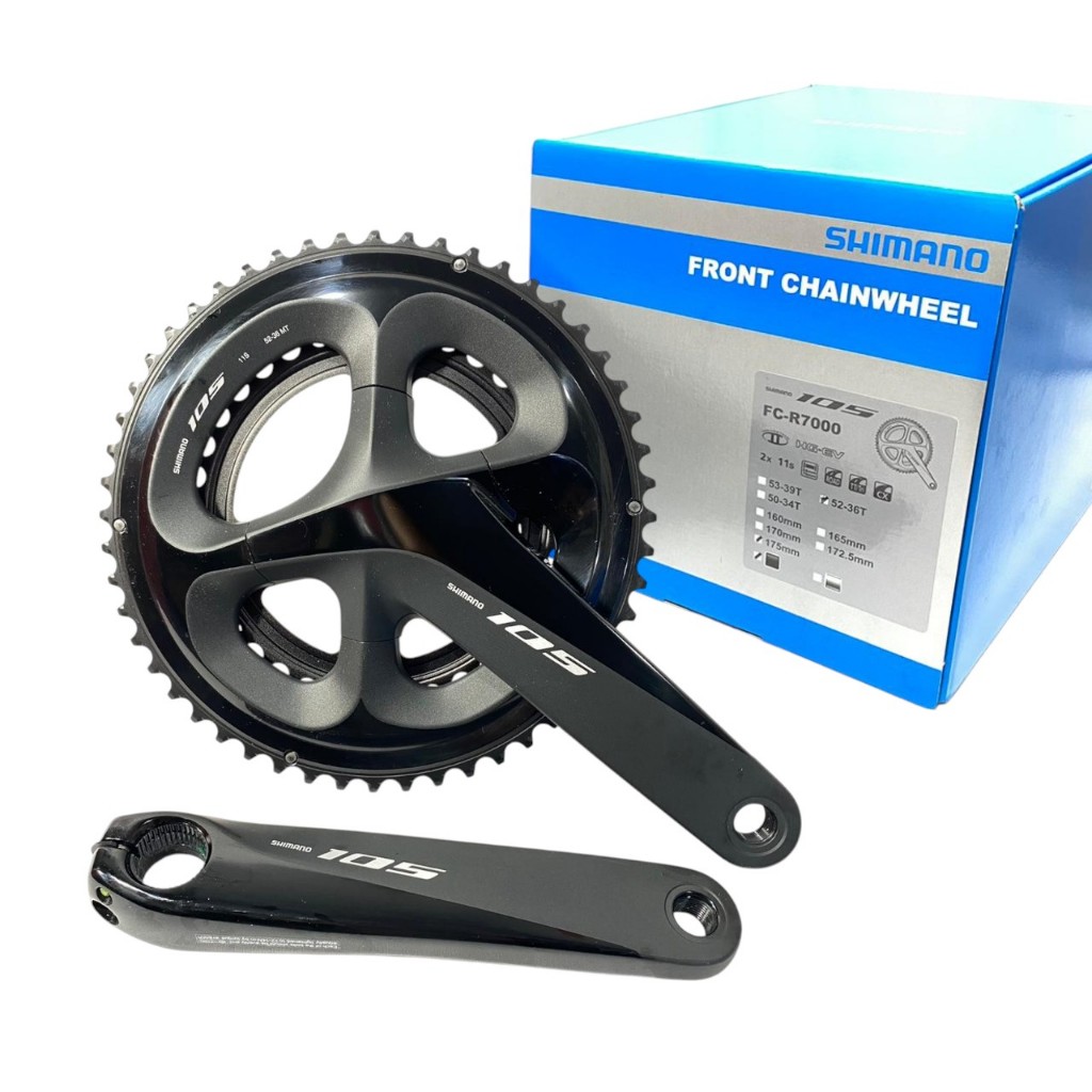 Pedivela Shimano 105 2x11v FC-R7000 52/36D 175mm Speed Road