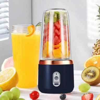 Mini Liquidificador Mixer 2 Copo Processador Portátil Casa Camping Carro Recarregável