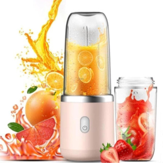 2 Copos Mini Liquidificador Espremedor Elétrico 6 Lâminas Portátil USB em Oferta na Shopee