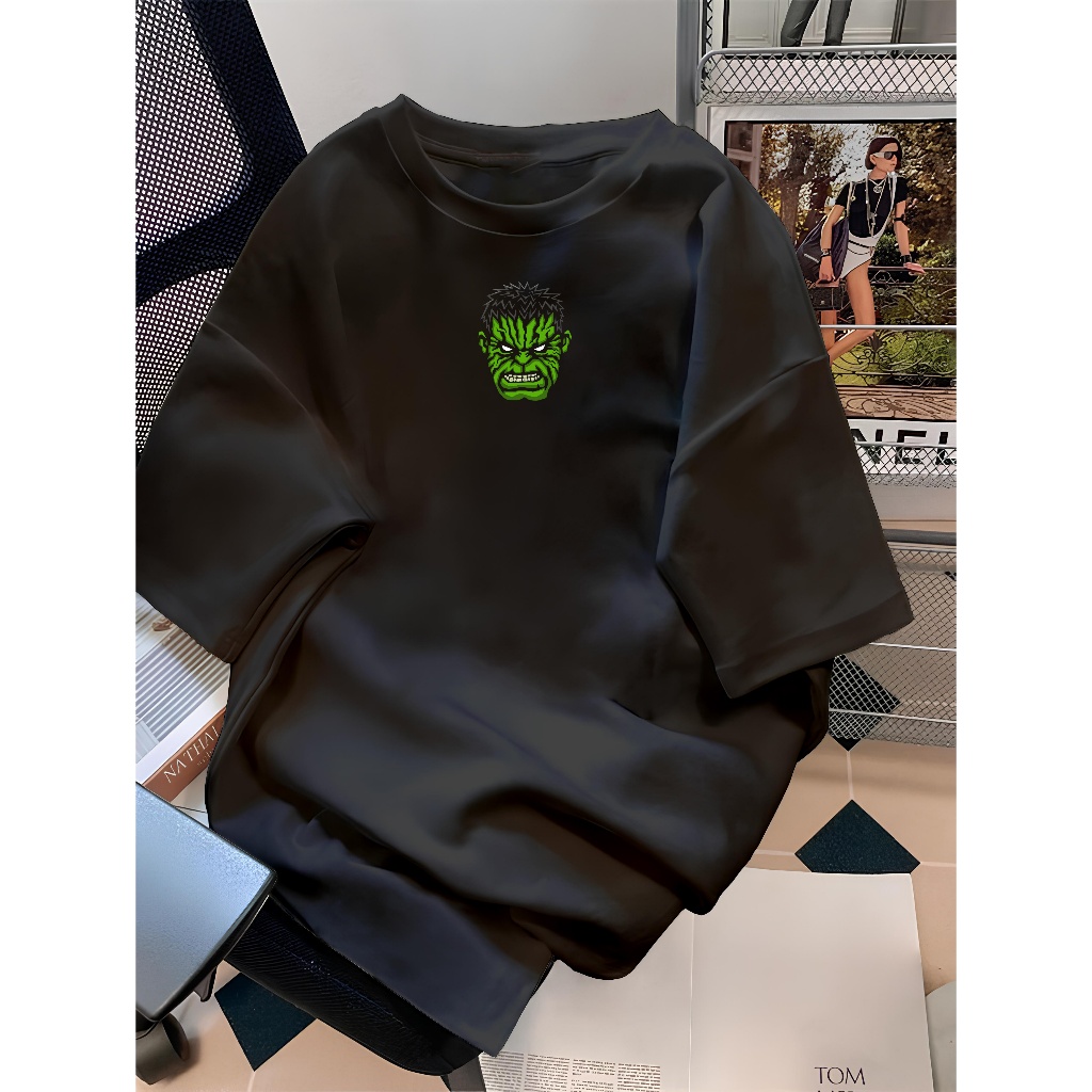 Camisa Hulk Símbolo Super-herói - Confeccionada em 100% Algodão T-shirt Camiseta Unissex