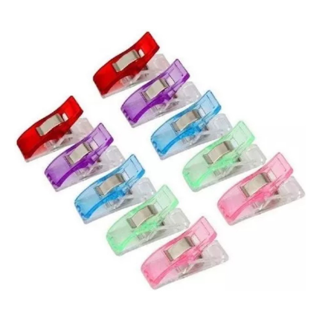 Kit 50 Mini Prendedor Tecido Clip Alinhava Costura Patchwork Artesanato Decoração Prendedor Newz