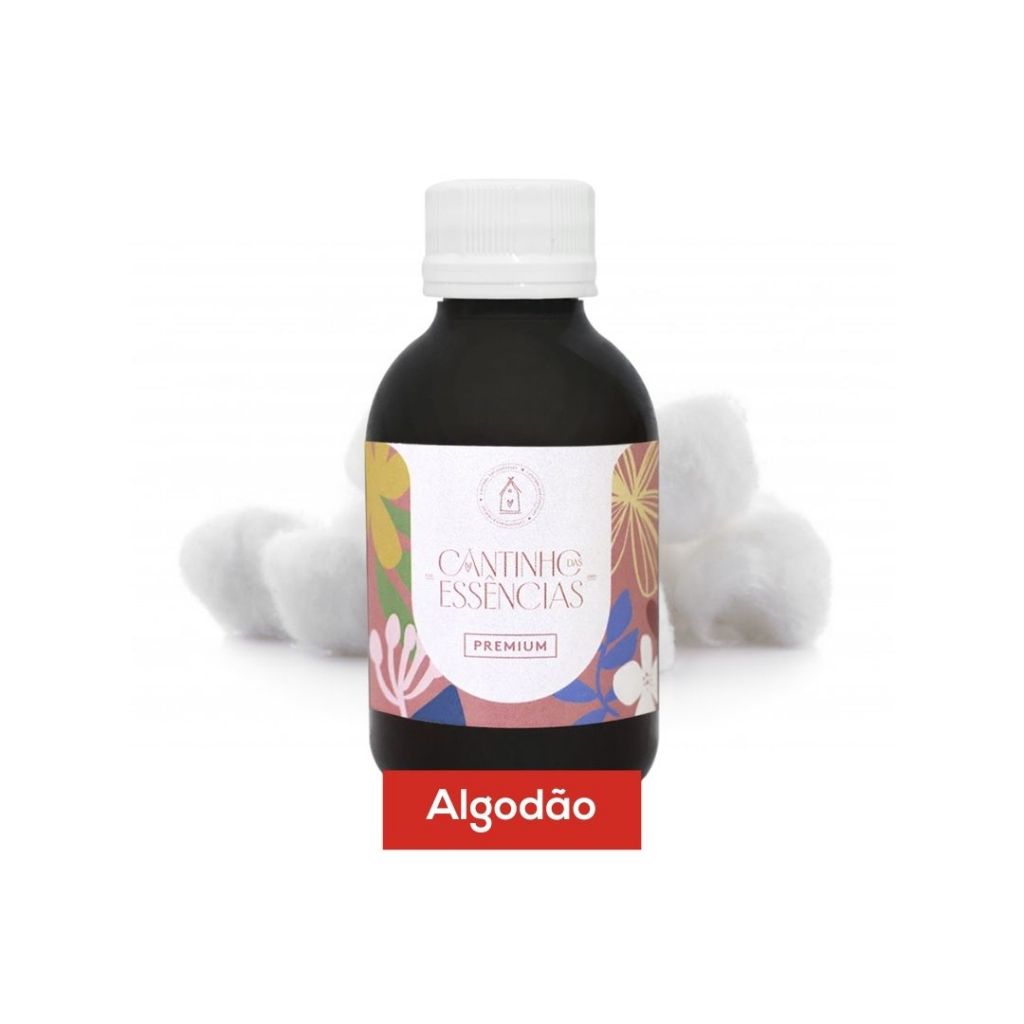 Essência Algodão 100g - Linha Premium. Para Aromatizador de Ambiente, Home Spray, Sabonetes e Cosméticos.