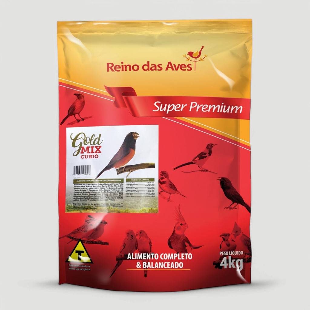Ração Curió Gold Mix 4kg