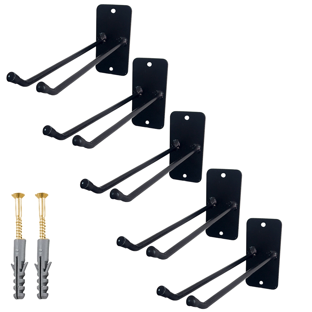 Kit 5 suporte organizador de vassouras e rodos 22cm em aço suporte parede guarda fixo reforçado