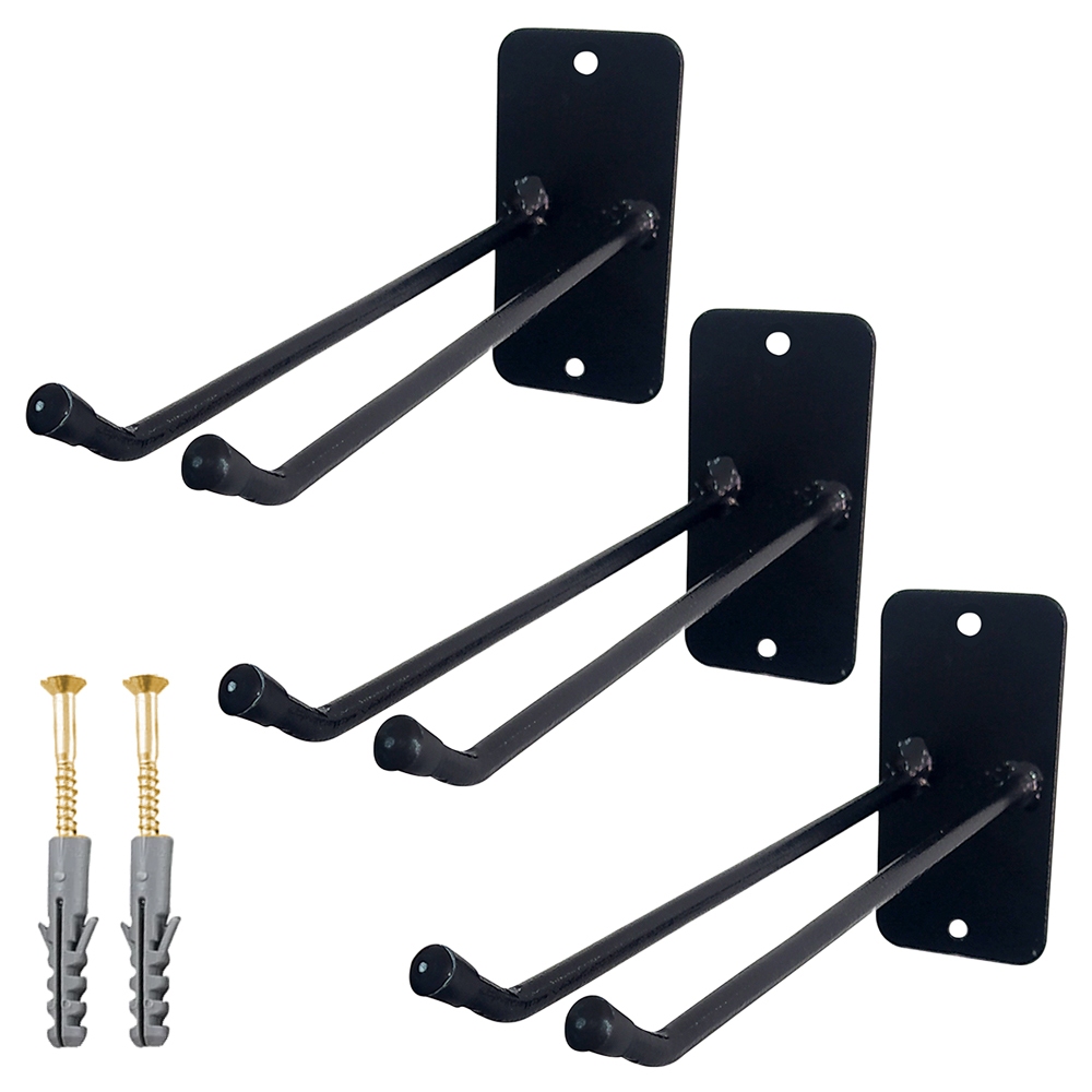 Kit 3 suporte organizador de vassouras e rodos 22cm em aço  suporte parede guarda rodo e vassoura reforçado