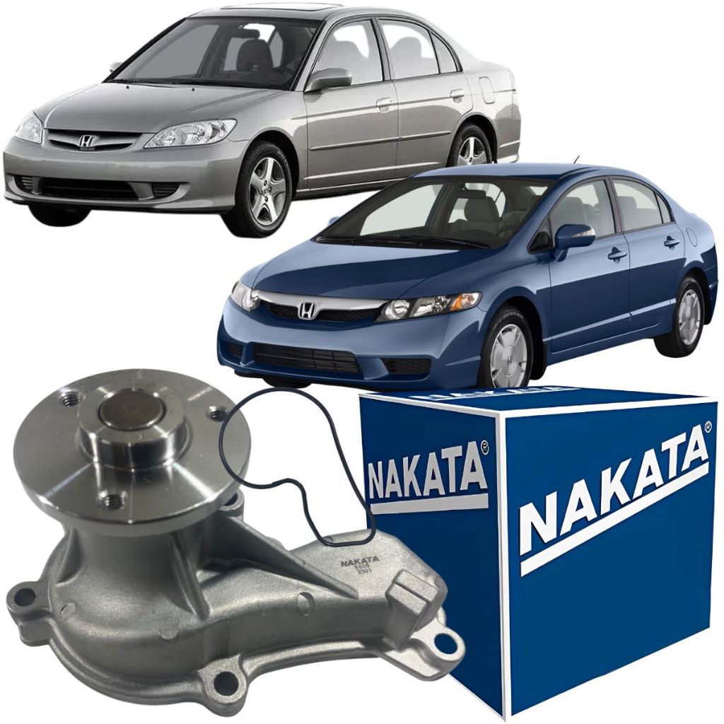 Bomba Água Original Nakata Honda New Civic 2006 À 2012 em Oferta na Shopee