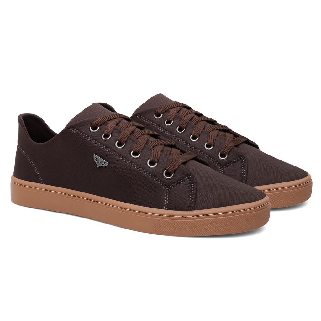 Tênis Sapatenis Marrom Masculino Linha Conforto Solado Resistente PROMOÇÃO MAIS BARATO