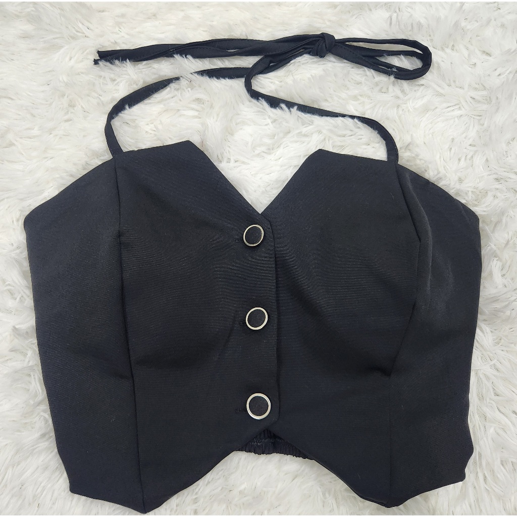 Top_croppe_botao+tamanho_unico+botao_forrado+tecido_alfaiataria+com_bojo