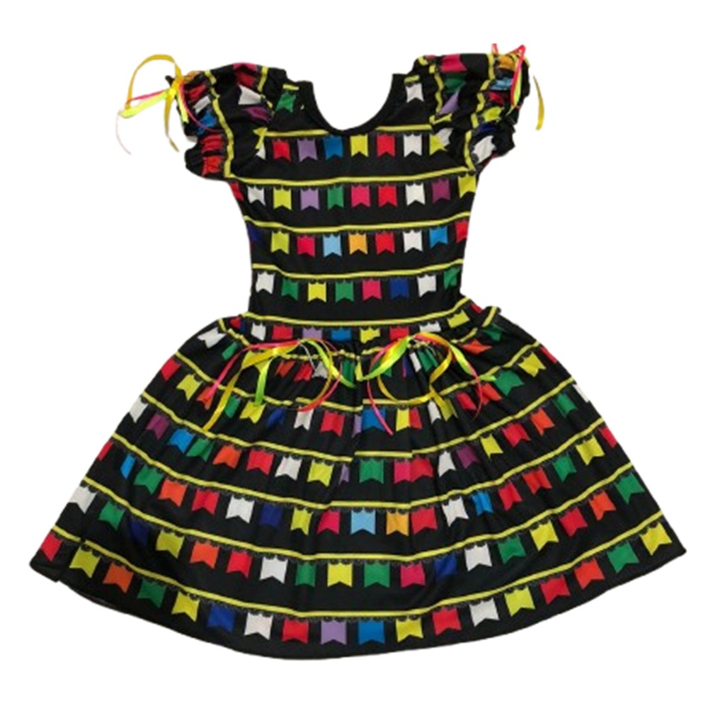 Fantasia Junina Infantil Menina – Modelo Caipira Lindíssimo!