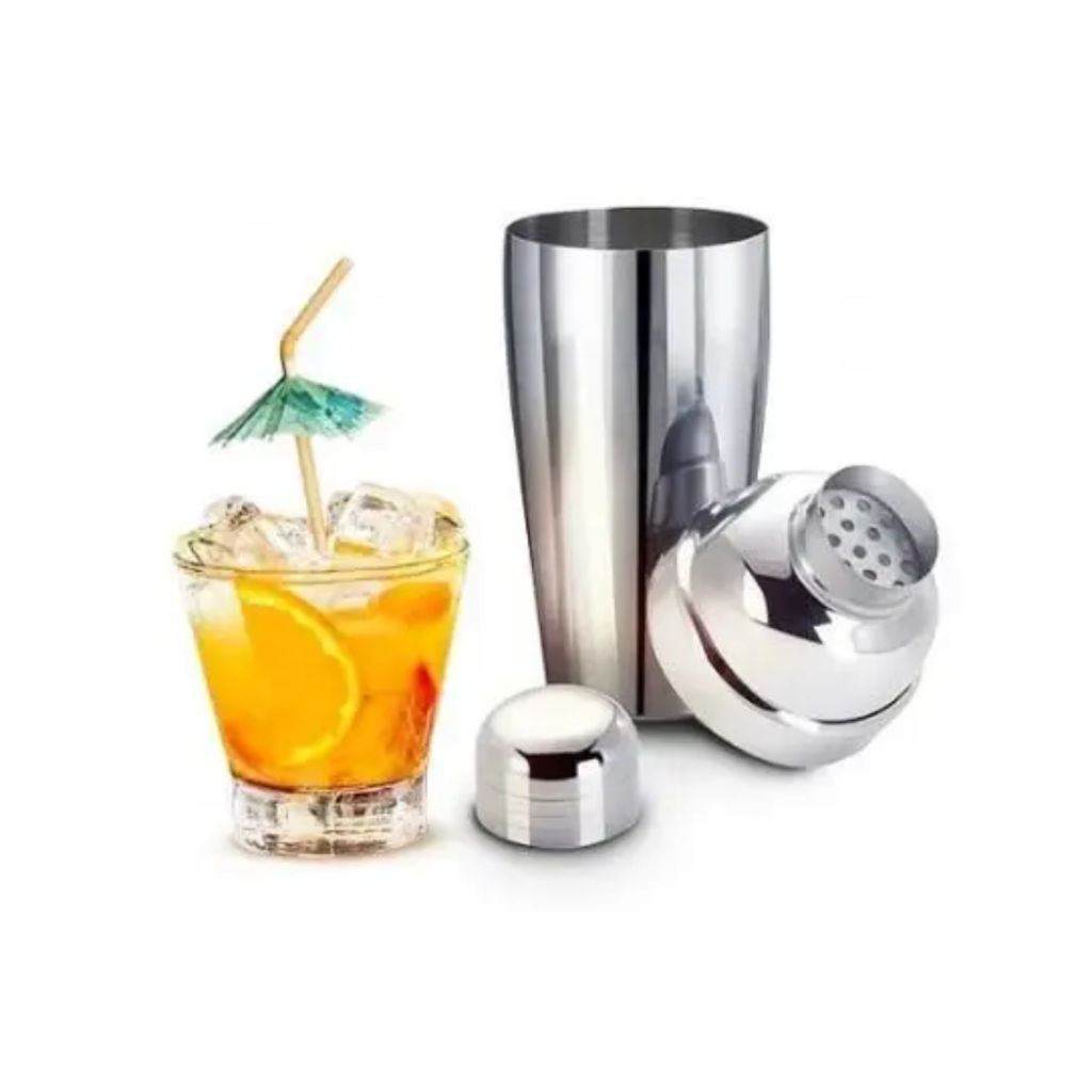COQUETELEIRA INOX 500ML PARA SHAKES E BEBIDAS, DURÁVEL, IDEAL PARA FITNESS E TREINOS