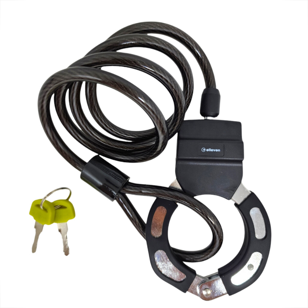 Cadeado Algema Espiral Revestido 8mm x 1000mm para Bicicletas e Patinetes