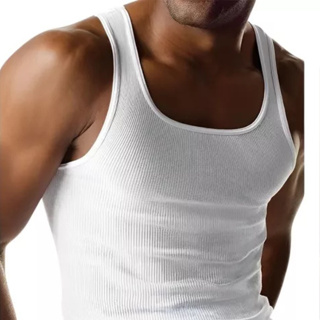 Regata Masculina Canelada Estilo Americano Gringas Academia Justa HIP HOP Rapper Básica Branca Preta em Oferta na Shopee