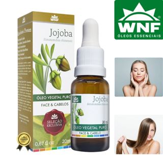 Óleo de Jojoba 100% Puro Prensado a Frio para Cabelo e Pele WNF 20ml em Oferta na Shopee