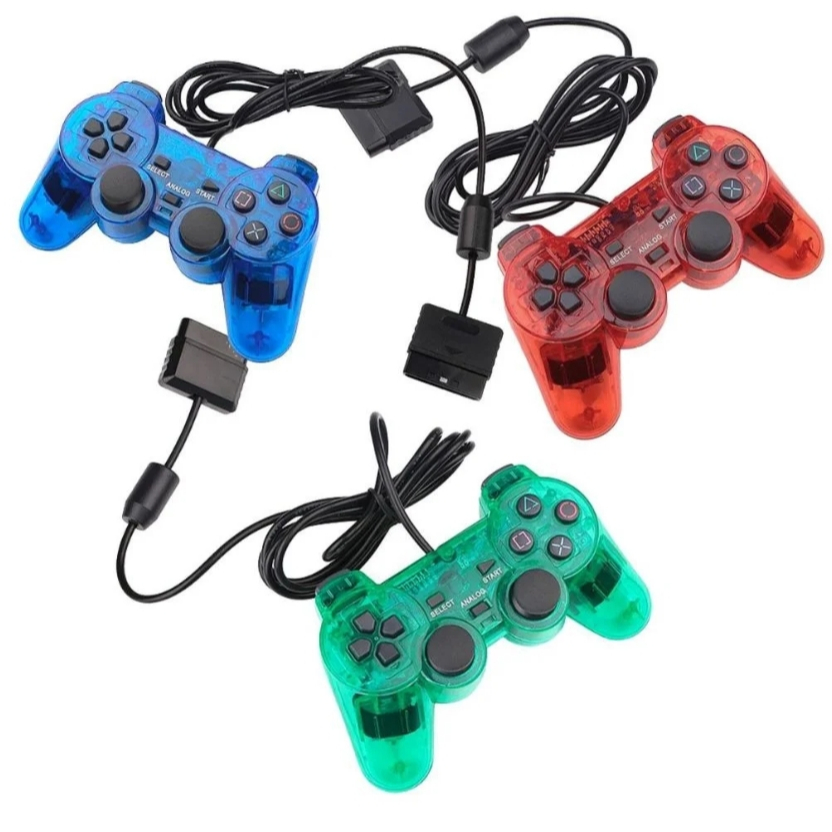 Controle  Playstation 2 Joystick PS2 ComFio Colorido em Oferta na Shopee