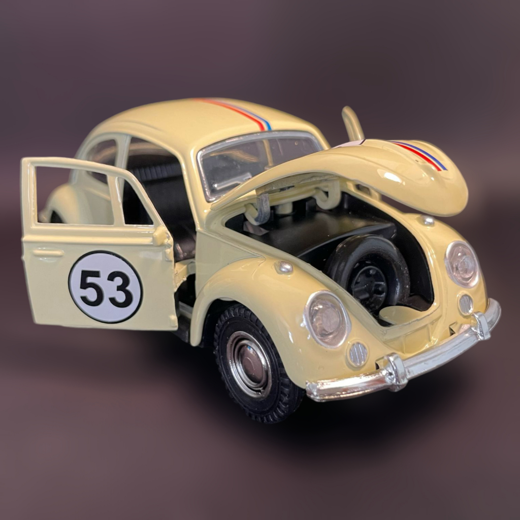 Miniatura Volkswagen Fusca Herbie 53 - Carrinho de Coleção em Metal