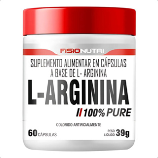 L-arginina 100% Pura- 60 Cápsulas - Fisionutri em Oferta na Shopee