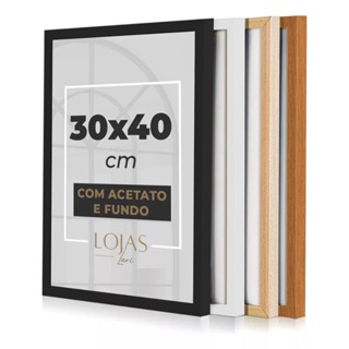 Moldura 30x40cm com acetato Quadro Diploma Fotos Poster (Escolha o tamanho e a cor) em Oferta na Shopee