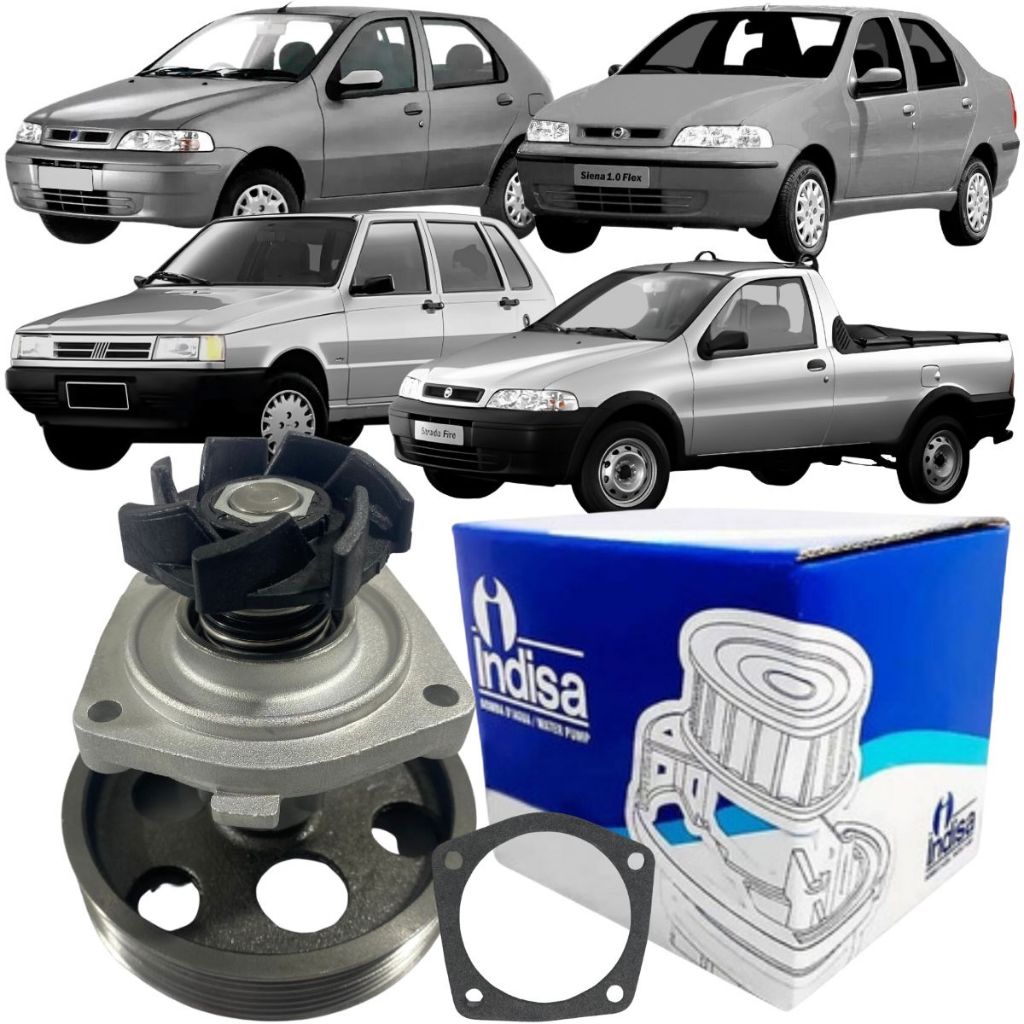 Bomba Água Indisa Fiat Palio 1.0 8v 2000 2001 em Oferta na Shopee