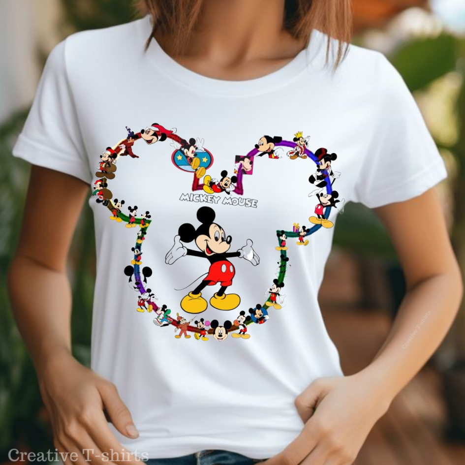 Camisa Estampada Mickey: Blusa Femininas, Masculina e Camisetas Infantis. Estampas Exclusivas!