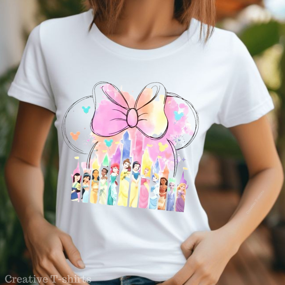 Camisa Estampada Princesas: Blusa Femininas, Masculina e Camisetas Infantis. Estampas Exclusivas!