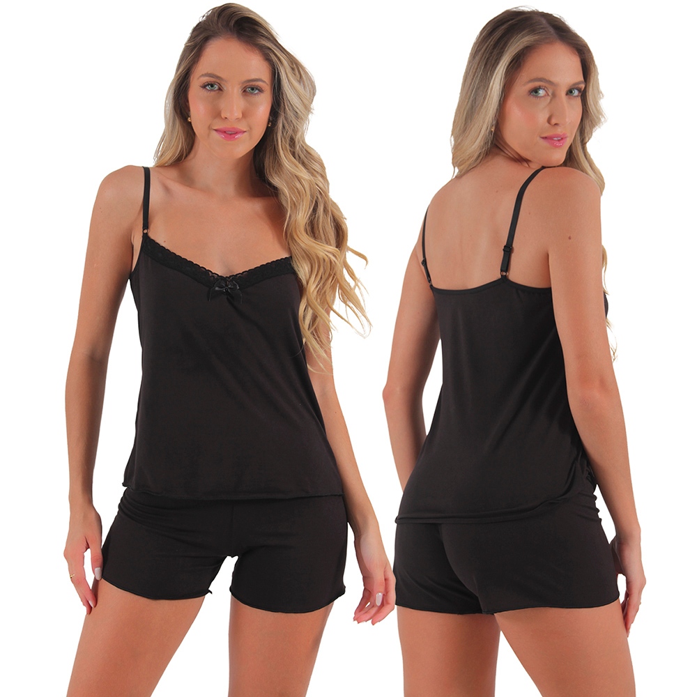 Pijama Baby Doll Vivi Lingerie Soltinho em Oferta na Shopee