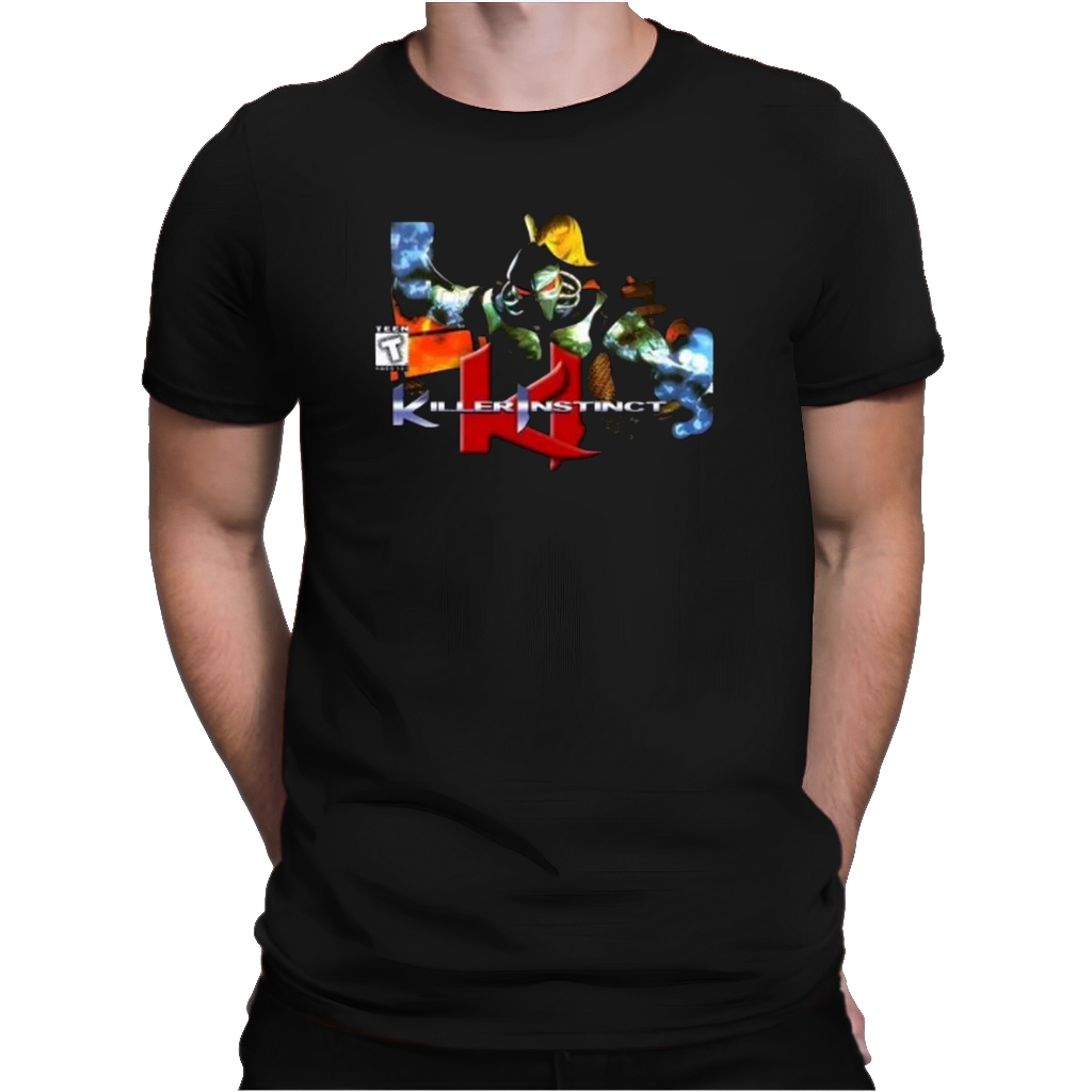Camiseta Killer Instinct Camisa Gamer Modelo Masculino Camisa Jogos Antigos Snes