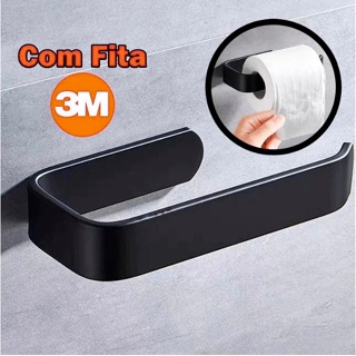 Porta Papel Higiênico Suporte Parede Armário Banheiro sem perfuração com Cola 3M em Oferta na Shopee