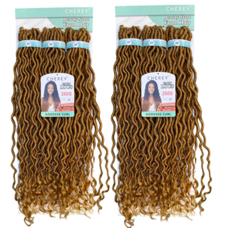 Kit 2 Goddess curl Cherey Cor 27#Mel Dreads com Cachos nas pontas em Oferta na Shopee