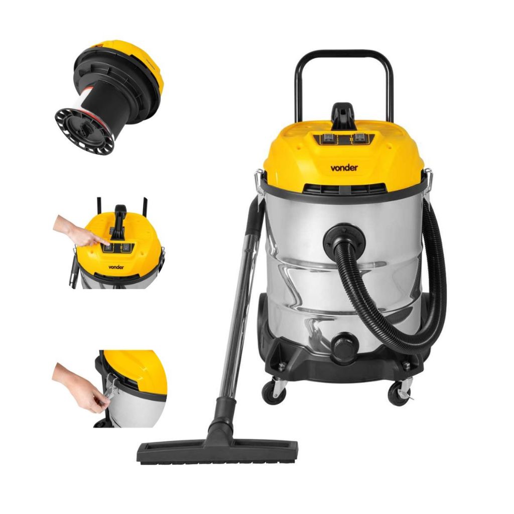 Aspirador de Pó e Líquidos Profissional 60 Litros 2400W APV2460 220V VONDER